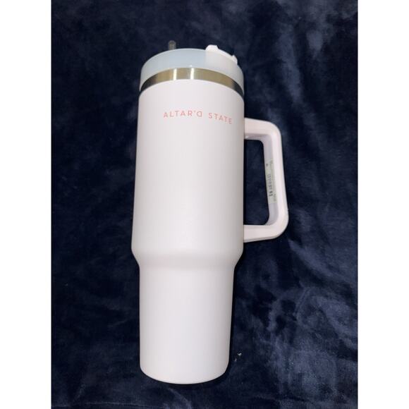 Altar’D State Lilac Light Pink Tumbler Mug Travel With Handle Preppy - Picture 1 of 6